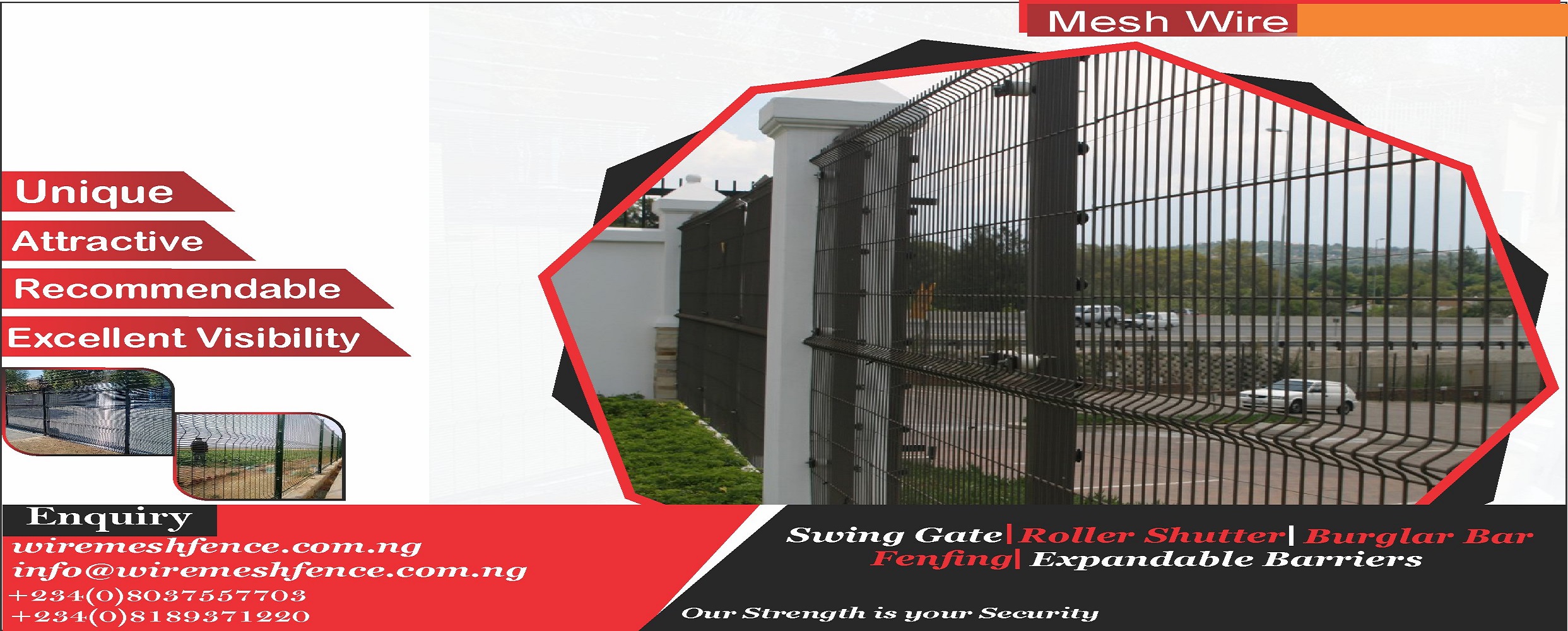 buy wire mesh fence in Nigeria