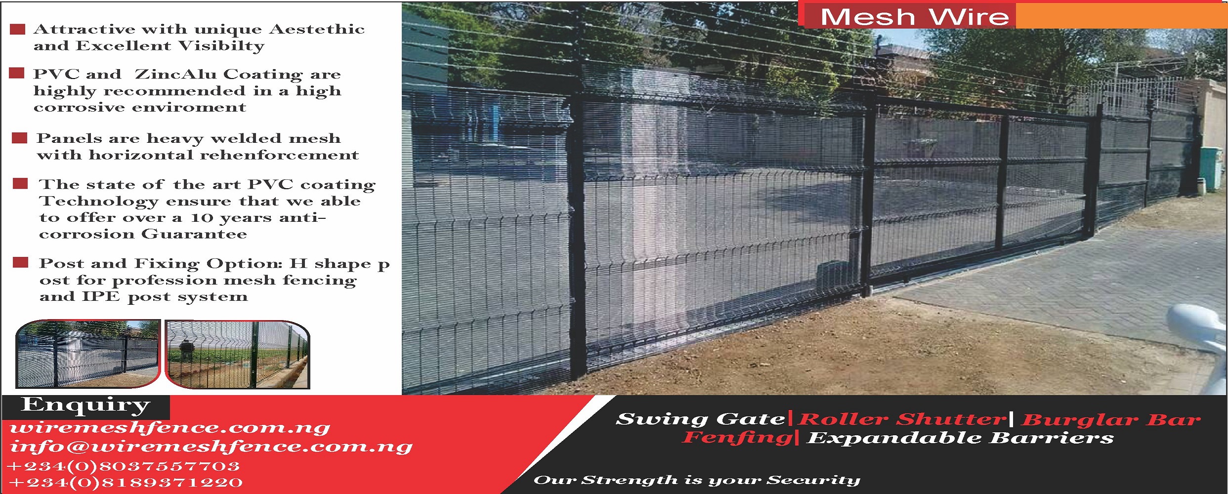 wire mesh fence in Nigeria